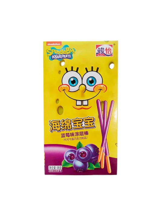 Spongebob Squarepants Schokosticks Blaubeere 48g