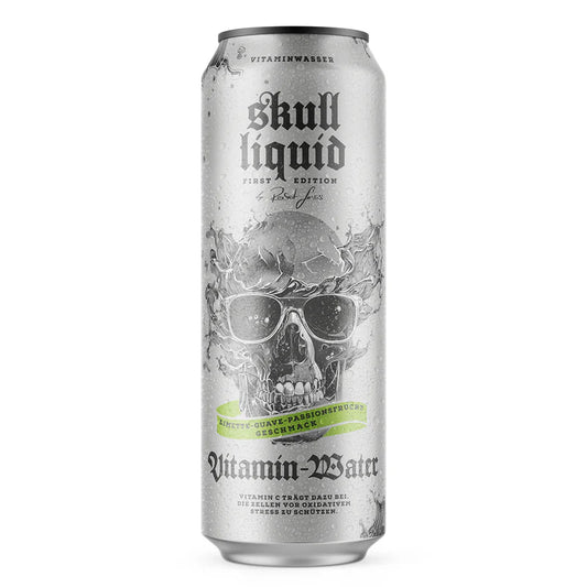 Skull Liquid Vitamin Water Lime-Guava-Passion Fruit Flavor 568ml