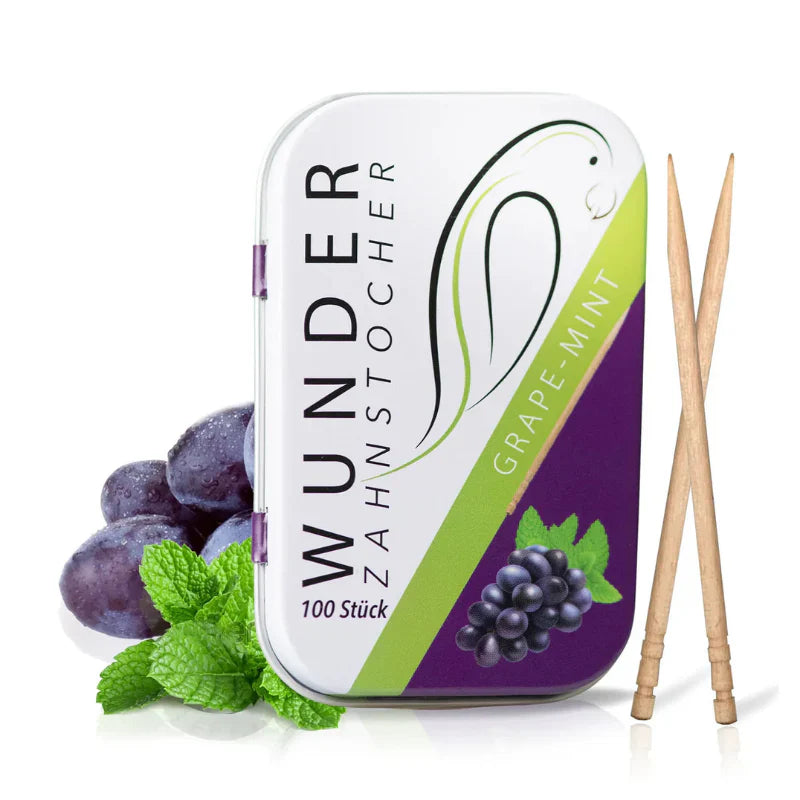 Wunder Zahnstocher Grape Mint - 100 Stück (10386623562062)