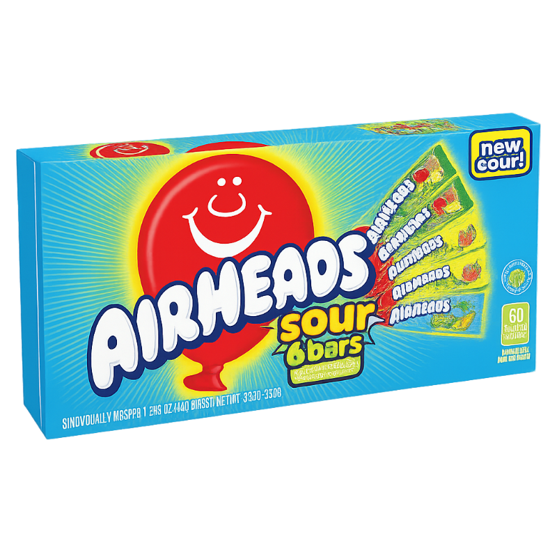Airheads Sour 6 Bars Theatre Box 93,6g
