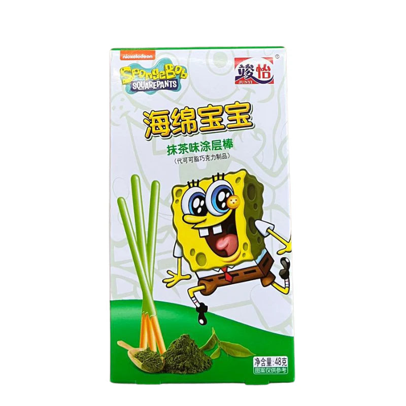 Spongebob Schwammkopf Coated Stick Matcha 48g
