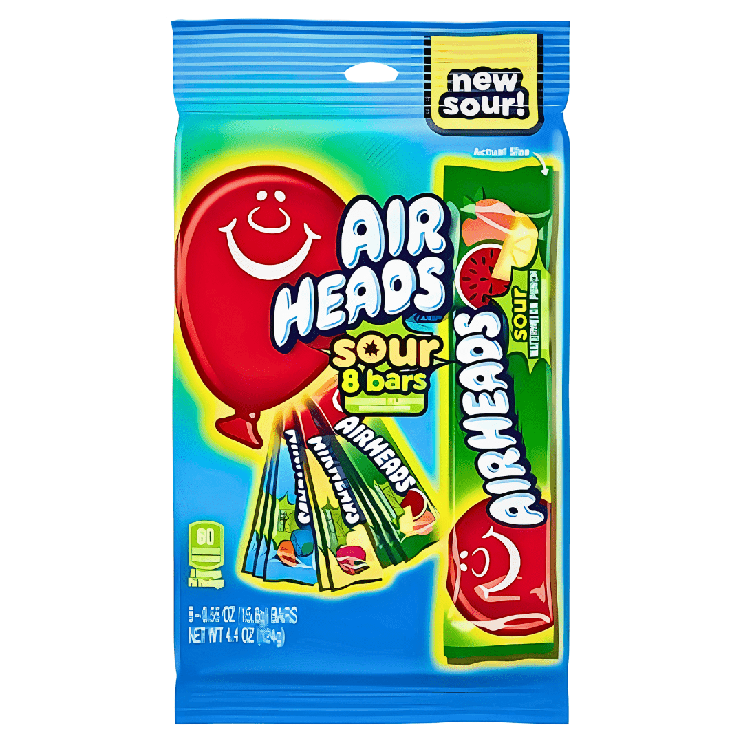 Airheads Sour Peg Bag 8Bars USA 124g