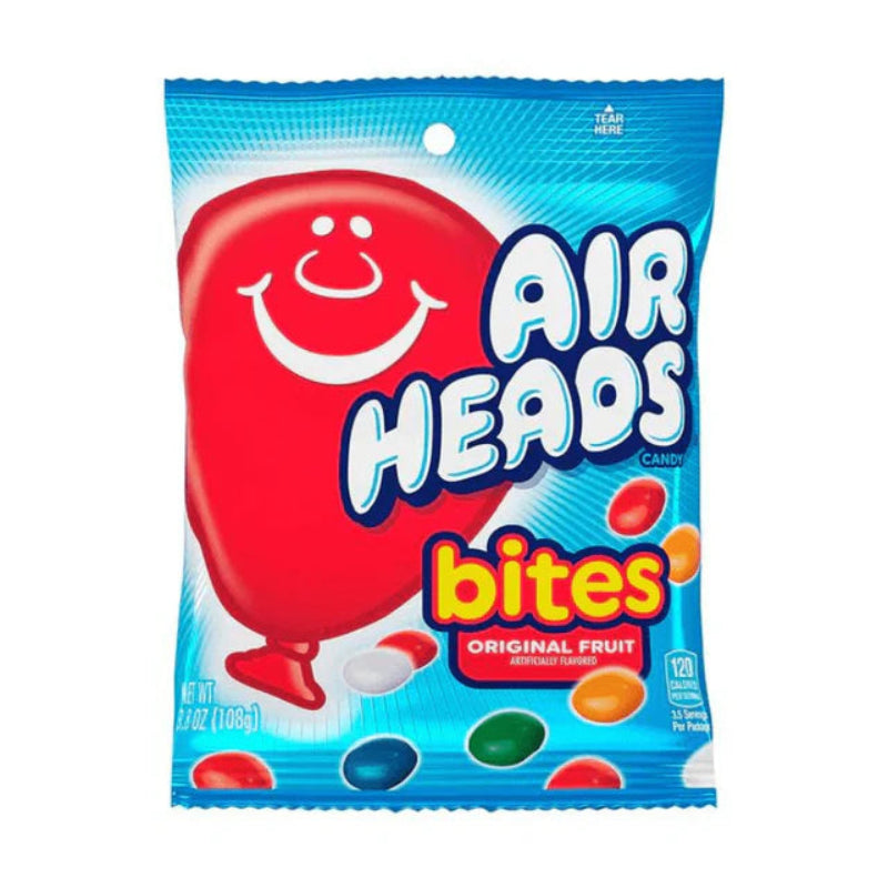 Airheads Mystery Fruity Bites Original Flavour Peg Bag 170g Verpackung
Airheads Mystery Fruity Bites amerikanische Fruchtgummis 170g
Airheads Mystery Fruity Bites Original Candy aus den USA
Airheads Mystery Fruity Bites buntes Fruchtgummi Nahaufnahme
Airheads Mystery Fruity Bites Peg Bag amerikanische Süßigkeiten
