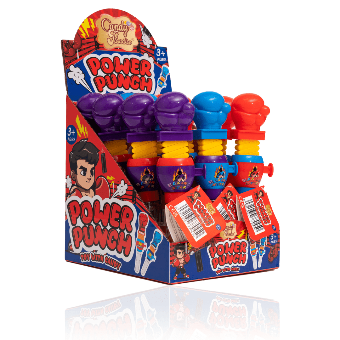 Candy Paradise Toy With Candy Power Punch 10g Mystery 1Stück