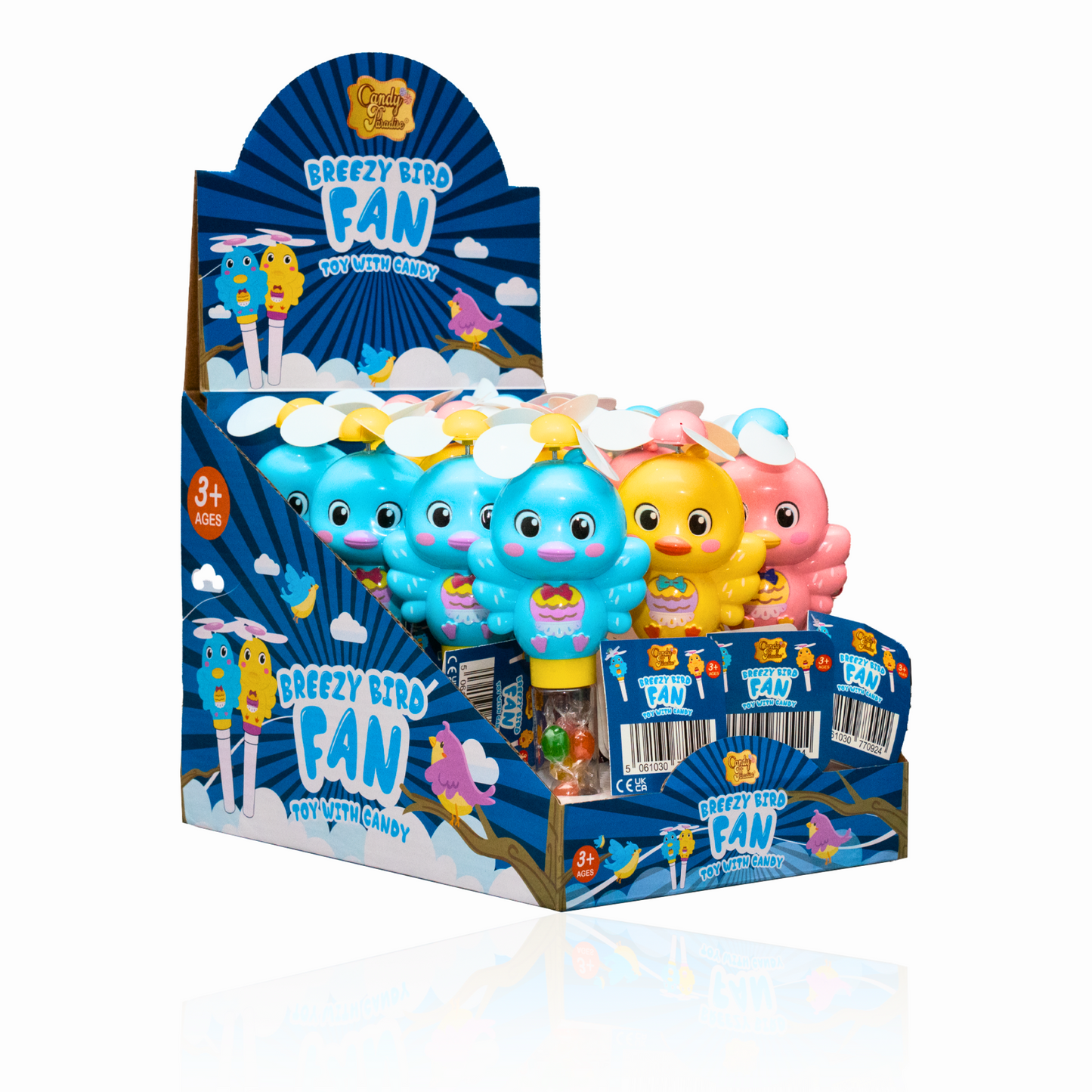 Candy Paradise Toy With Candy Breezy Bird Fan 10g Mystery 1Stück