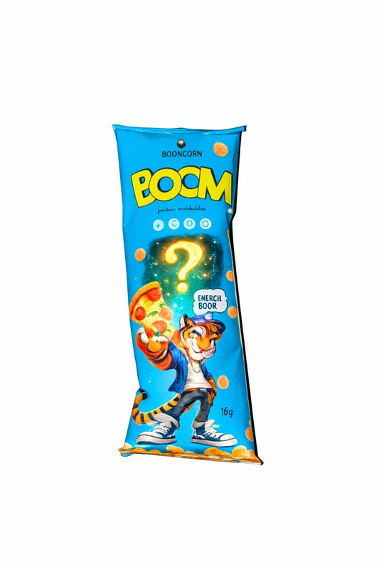 BOOM gesalzene Maisbällchen Mystery Flavour 16g MHD 04.2025 (abgelaufen)