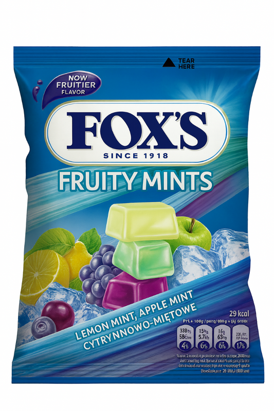 Fox`s Crystal Clear Fruity Mints 3g (1Stück / Mystery Pick)