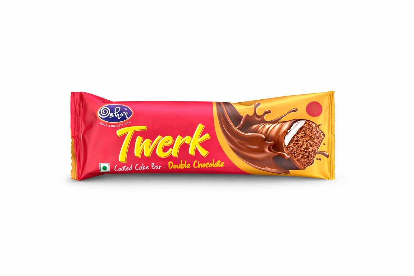 Oshon Twerk Coated Cake Bar Double Chocolate 12g
