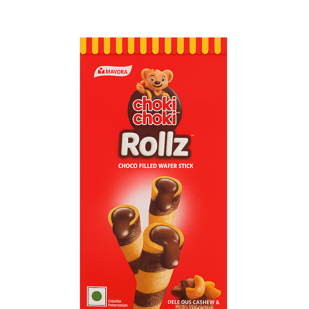 Choki Choki Rollz Choco-Filled Wafer Stick 45g