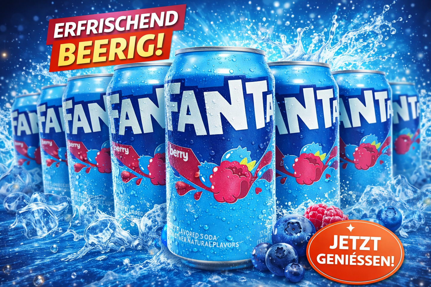 12 x Fanta Berry 355ml Sparset