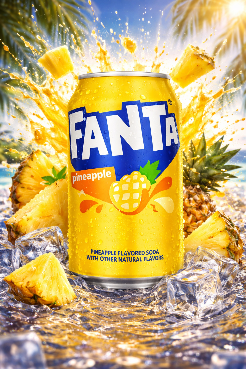 12 x Fanta Pineapple 355ml Sparset