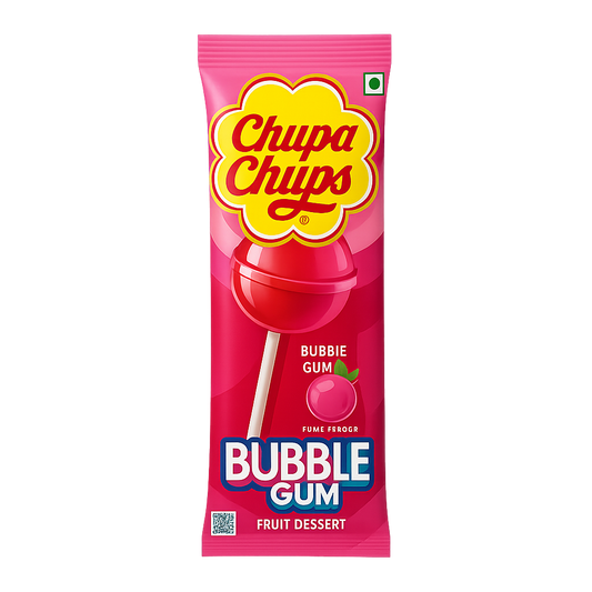 Chupa Chups Gum Filled Lollipop Strawberry Flavour 11g