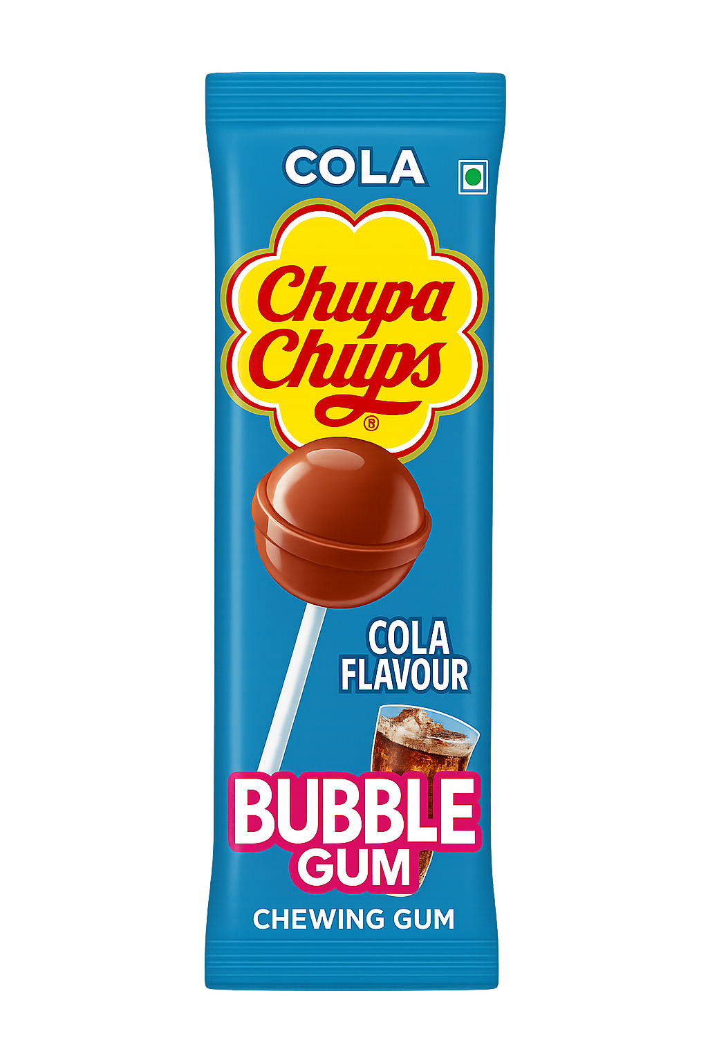 Chupa Chups Gum Filled Lollipop Cola Flavour 11g