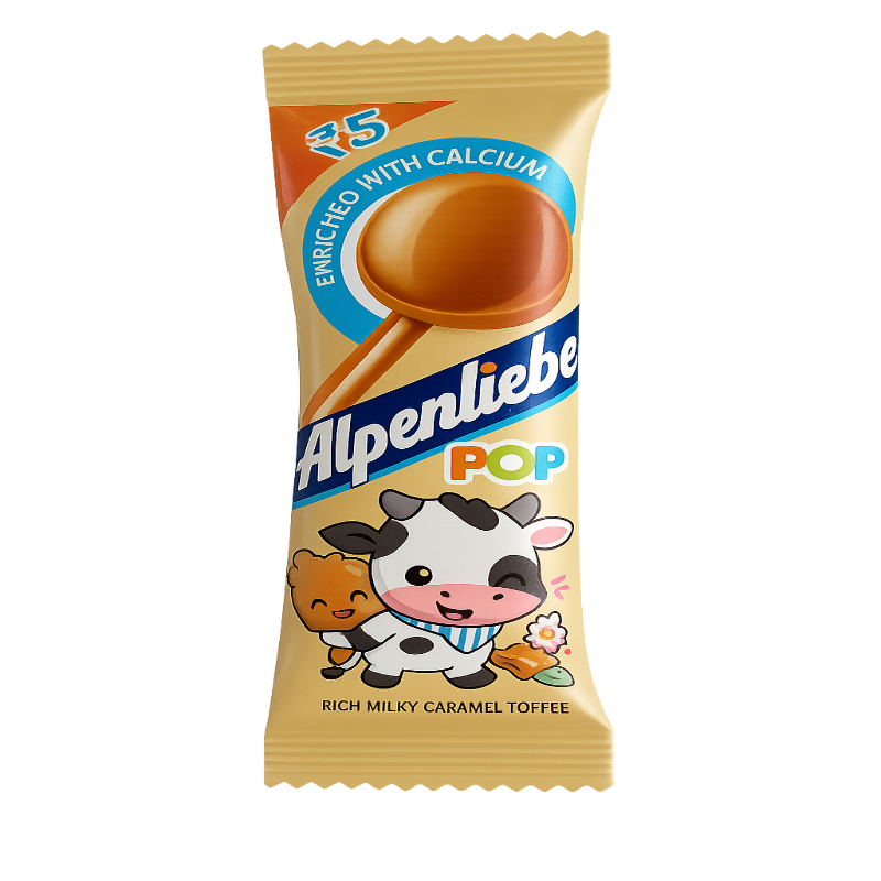 Alpenliebe Pop Caramel Lolipop 8g