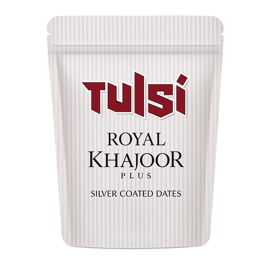 Tulsi Royal Khajoor Plus Silver Coated Dates 30g