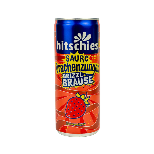 Hitschies Saure Drachenzungen Brizzl Brause Erdbeer 250ml (10486789603662)