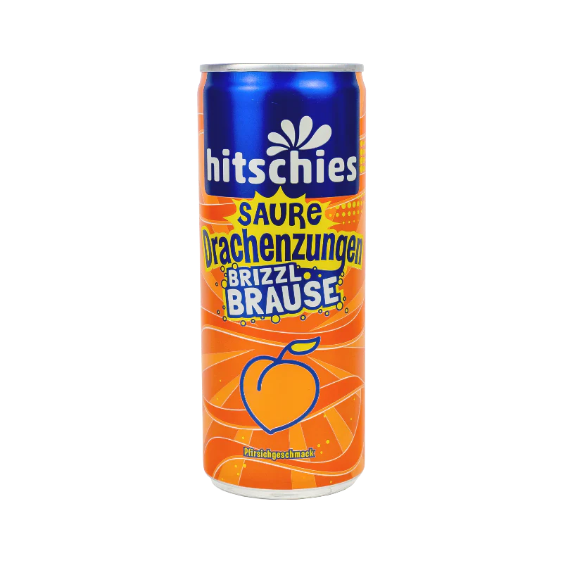 Hitschies Saure Drachenzungen Brizzl Brause Pfirsich 250ml (10486878699854)