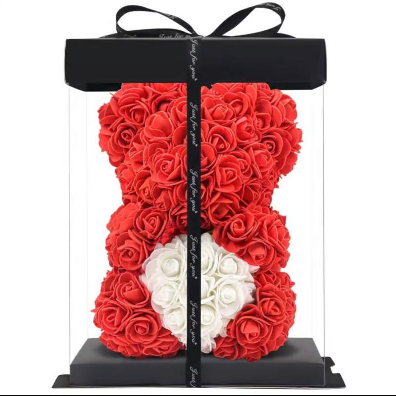 Rosen-Teddybär 25cm (rot) (9661915693322)