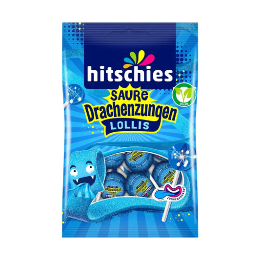 Hitschies Drachenzungen Lollis blau 128g (10487011279182)