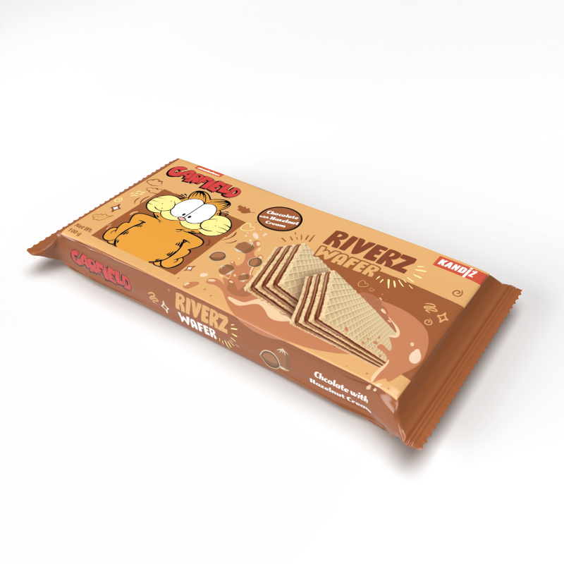 Riverz Wafer Hazelnut Garfield 100g (9637480431882)