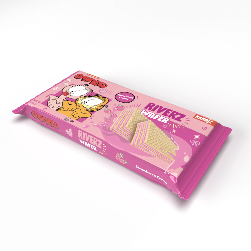 Riverz Wafer Strawberry Garfield 100g (9637481054474)