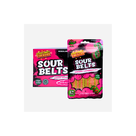 Candy Paradise Sour Belts Watermeloen 100g