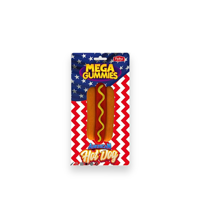 Mega Gummies American Hotdog 120g