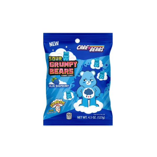 Warheads Sour Gumpy Bears Blauwe Framboos 127g