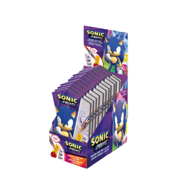 Sonic Prime Liquid Candy Pen With lollipop & Sticker 28g