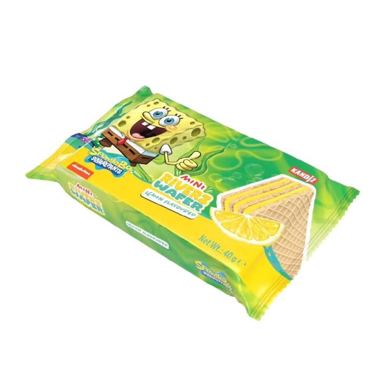 Mini Riverz Wafer Lemon SpongeBob 40g