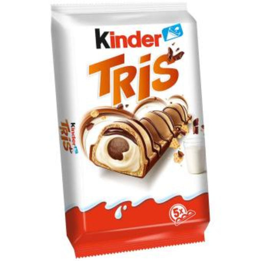 Kinder Tris 5er 100g Schokoriegel Packung kaufen Deutschland, Ferrero Kinder Schokolade Mix mit 5 Riegeln, ideal für Snacks, Süßwaren Online Shop Deutschland Österreich Schweiz