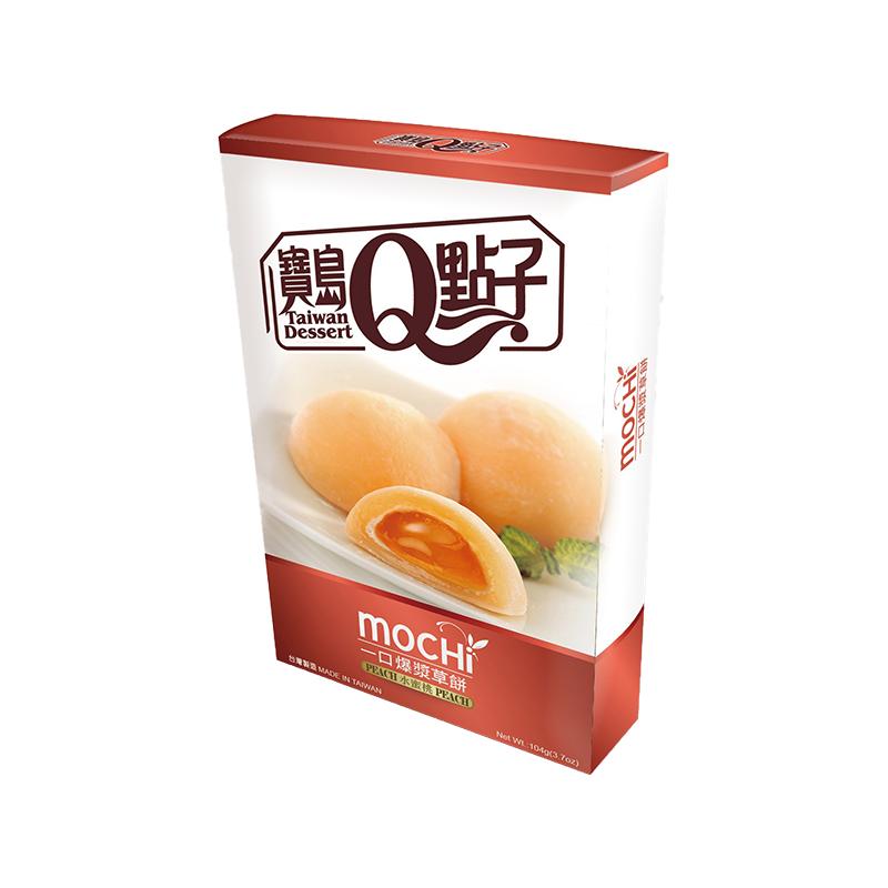 Taiwan Custard Mochi Peach Flavor 104g
