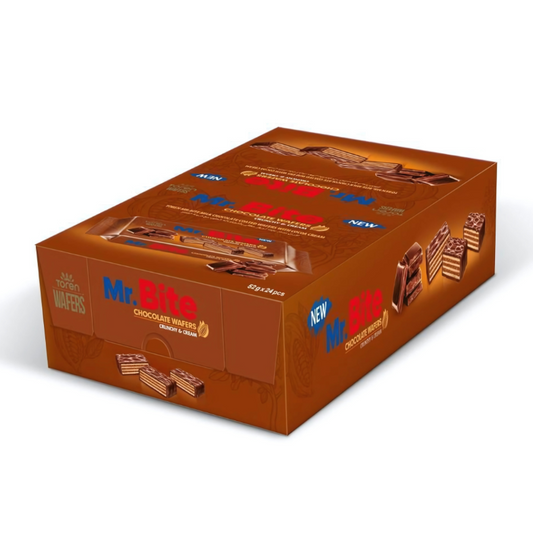 Mr. Bite Dark Chocolate Wafer Crunchy & Cream 38g (1pc)