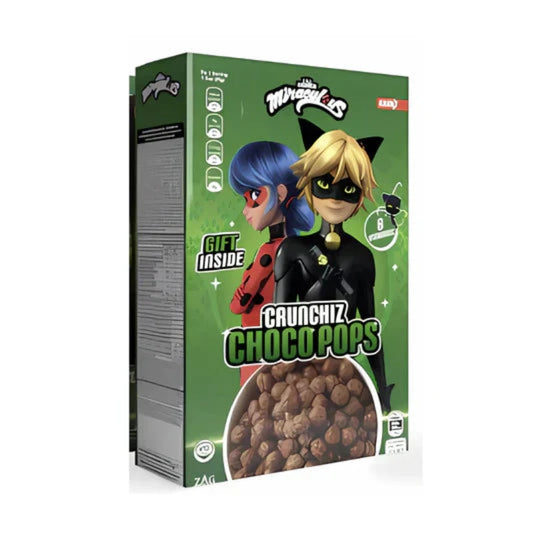 Miraculous Crunchiz Choco Pops 375g (8596903624970)