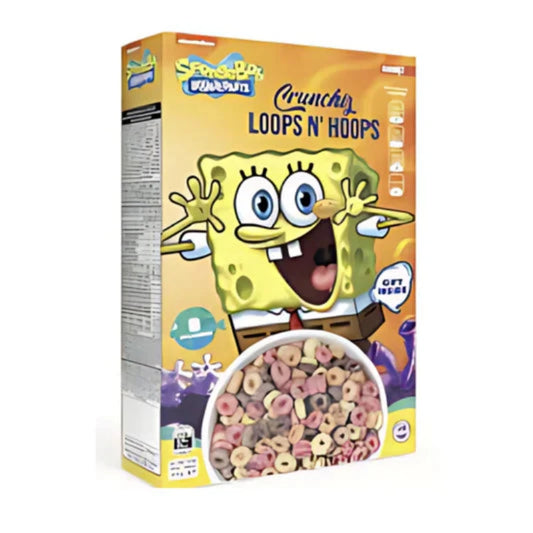 SpongeBob Crunchiz Loops N' Hoops 375g (8596905558282)