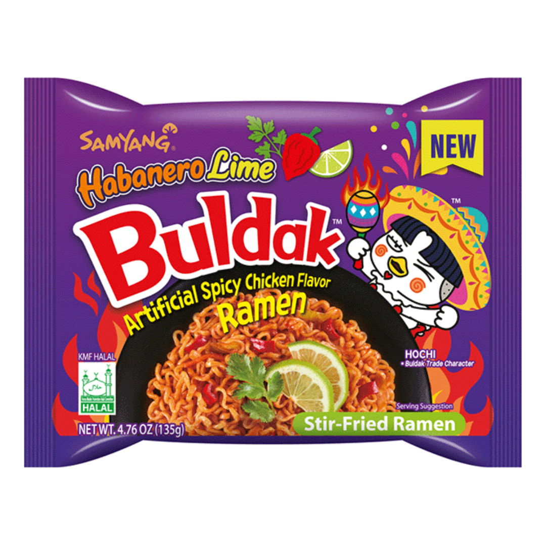 Samyang Buldak Hete Kip Ramen Habanera & Limoen 135g