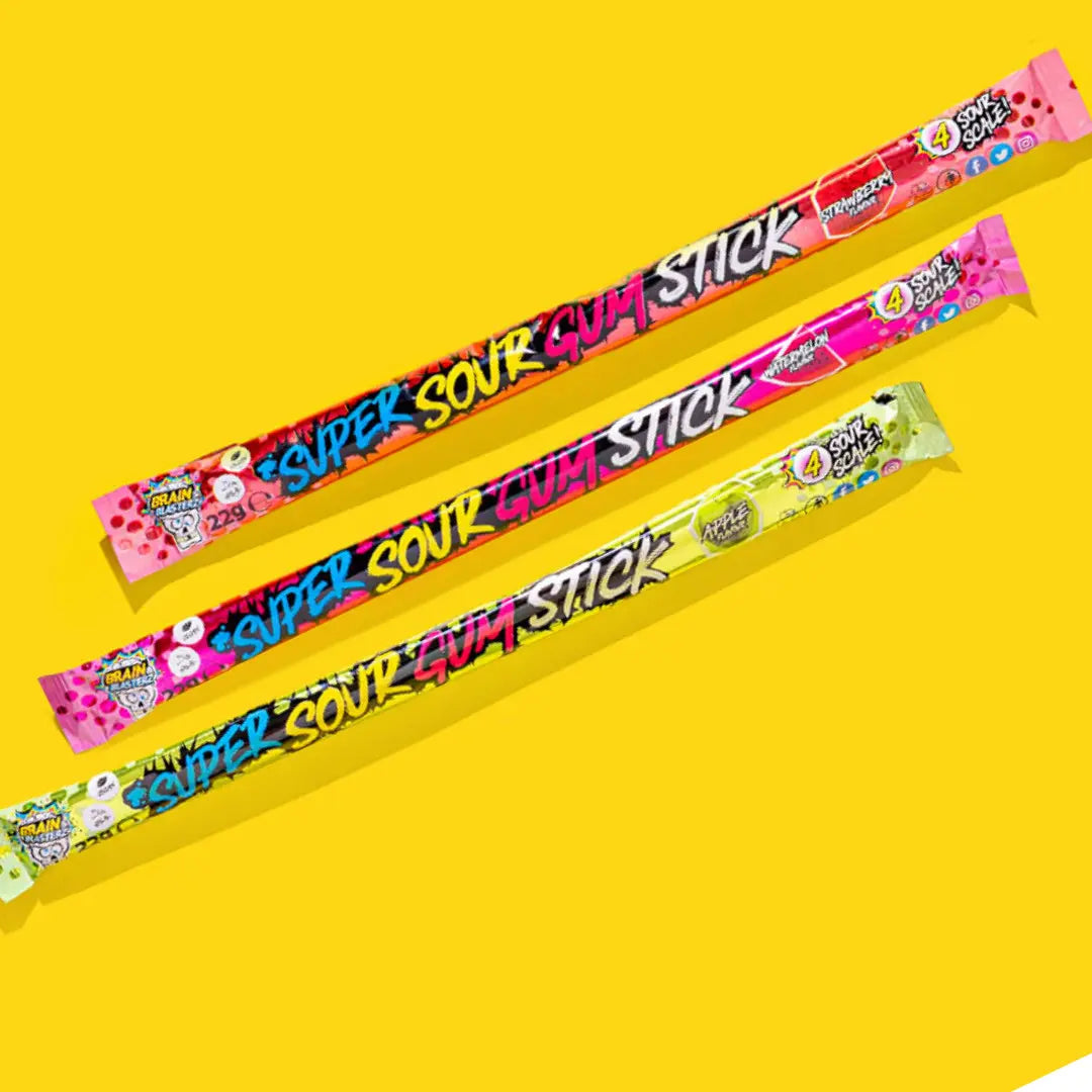 Brain Blasterz Gum Stick (Strawberry, Watermelon, Apple) 22g