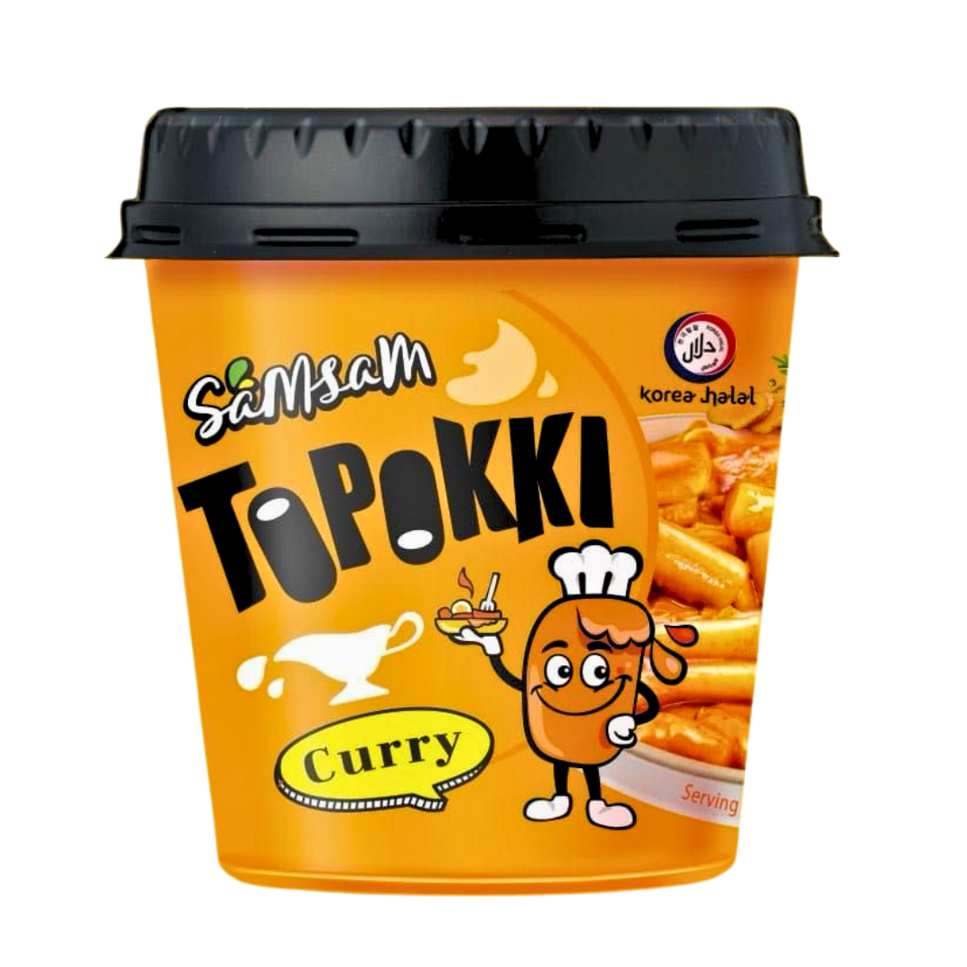 Samsam Topokki Cups Korea Curry Flavour 120g (10395861745998)