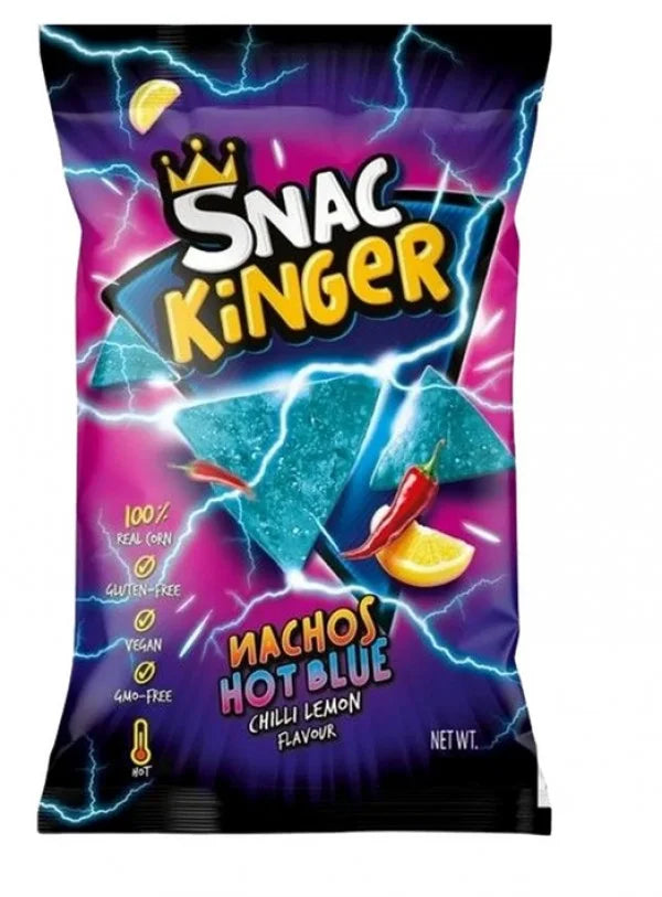 SnacKinger Nacho-Chips Hot Blue 28g MHD: 11.08.2025