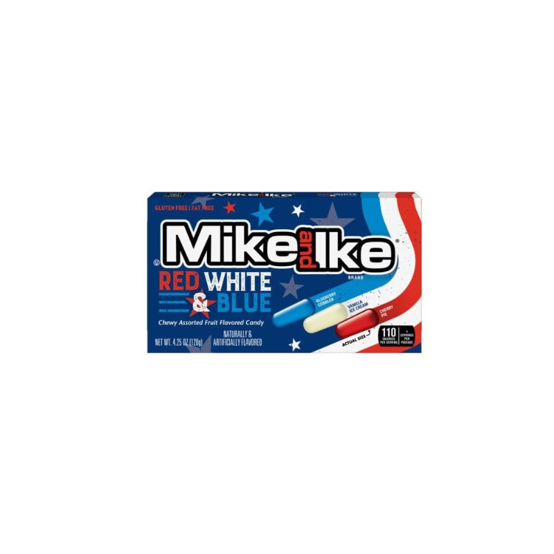 Mike & Ike Red White and Blue 120g (10265086951758)