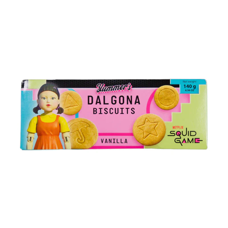 YUMMER'S Dalgona SQUID GAME Biscuits Vanilla 140g (10469662884174)