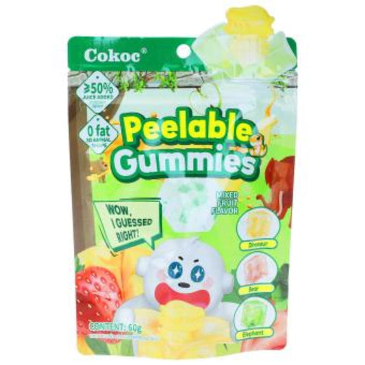Cokoc Peelable Gummies Mixed Fruit 60g (10798378516814)
