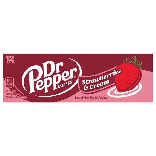 Dr Pepper Strawberry & Cream Soda USA 355ml (10395836121422)
