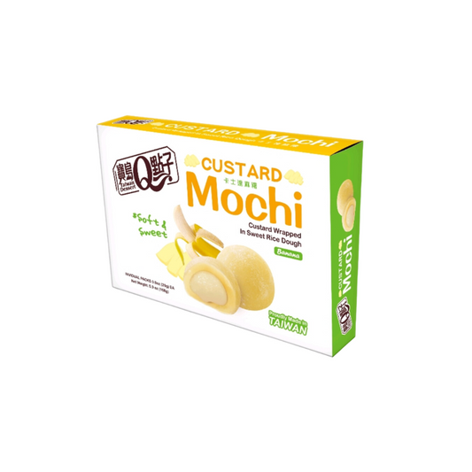 Taiwan Custard Mochi Banana 168g MHD: 31.10.2025