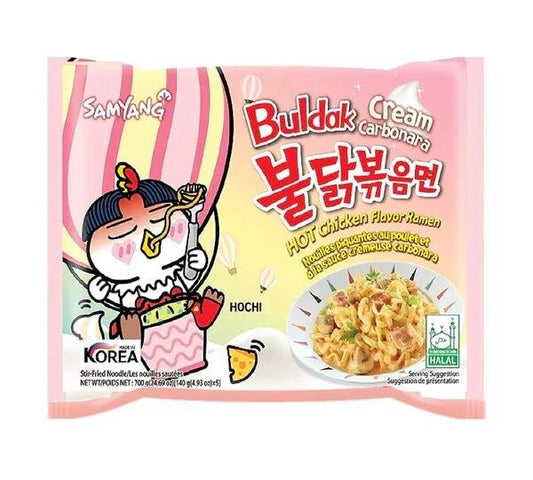 Samyang Buldak Cream Carbonara Hot Chicken Flavor Ramen 140g (10434282357070)