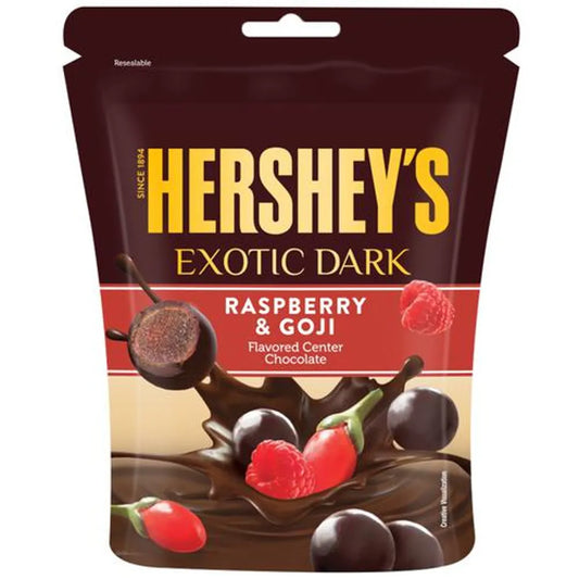 Hersheys Exotic Dark Chocolate Rasberry & Gogi 100g