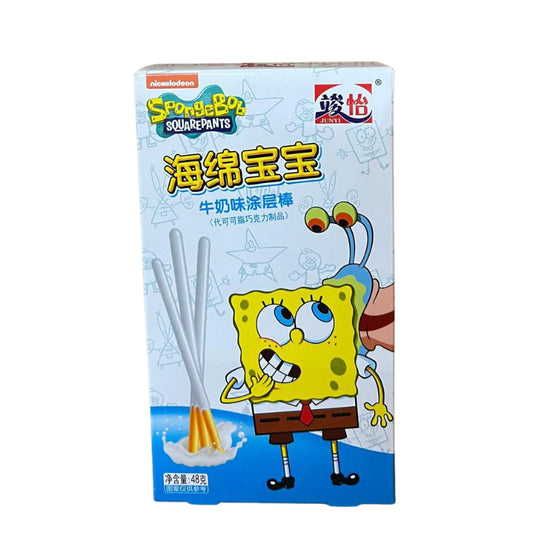 Spongebob Schwammkopf White Coated Chocolate Stick 48g