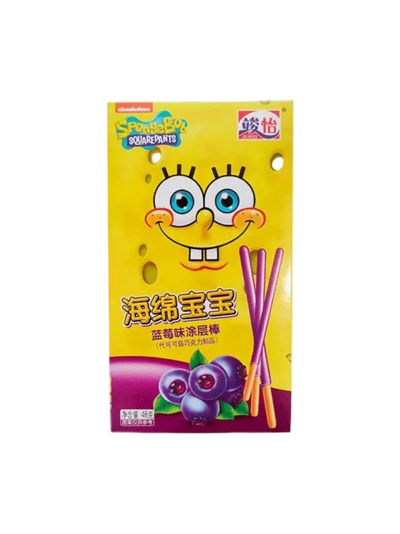 Spongebob Squarepants Schokosticks Blaubeere 48g