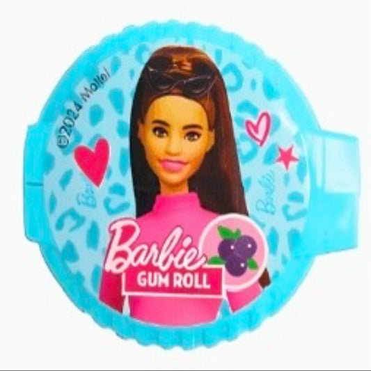 Barbie Gum Roll Blueberry Chewing Gum With Sticker 15g (9582787526922)