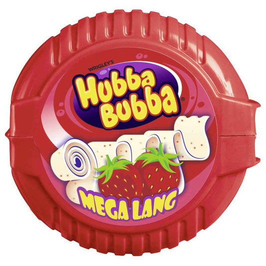 Hubba Bubba Strawberry Mega Lang 180cm 56g
